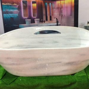 MB-010: Premium Stone bathtub for 5-Star Villas