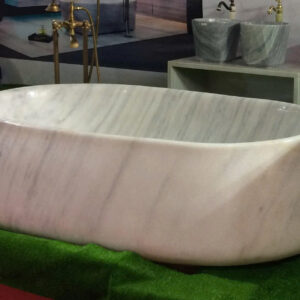 MB-011: Premium Stone bathtub for 5-Star Villas